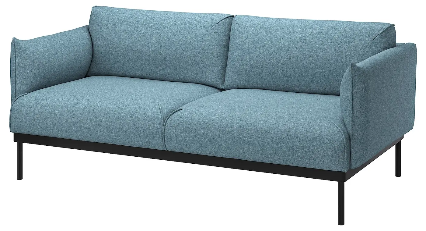 Диван Ikea Applaryd/Gunnared 2-местный (Голубой)