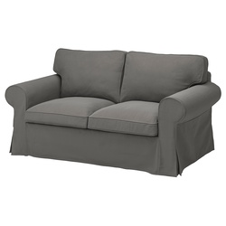 Canapea Ikea Ektorp/Hakebo 2 locuri (Gri inchis)