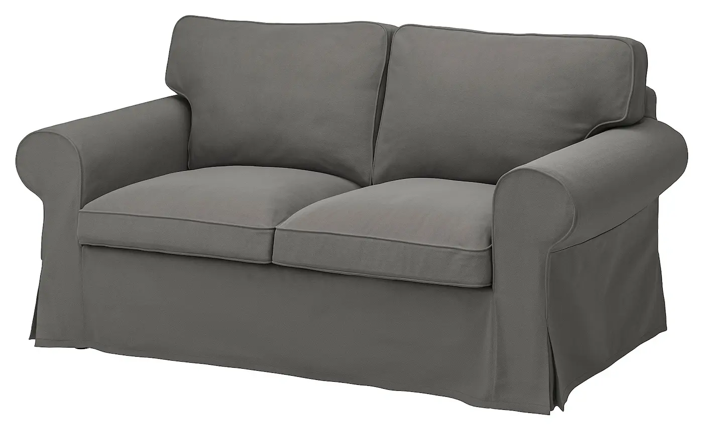 Canapea Ikea Ektorp/Hakebo 2 locuri (Gri inchis)