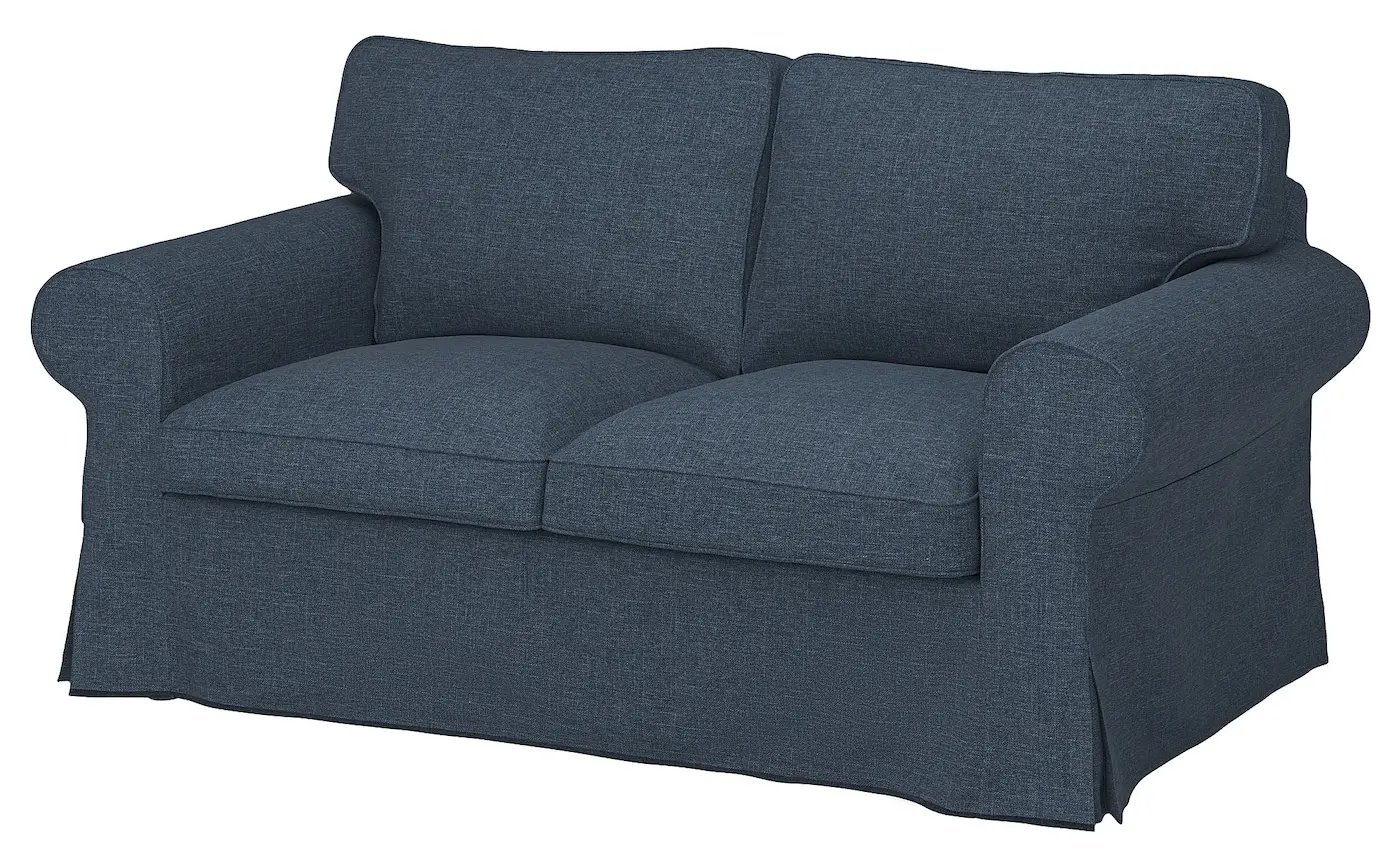 Canapea Ikea Ektorp/Kilanda 2 locuri (Albastru inchis)