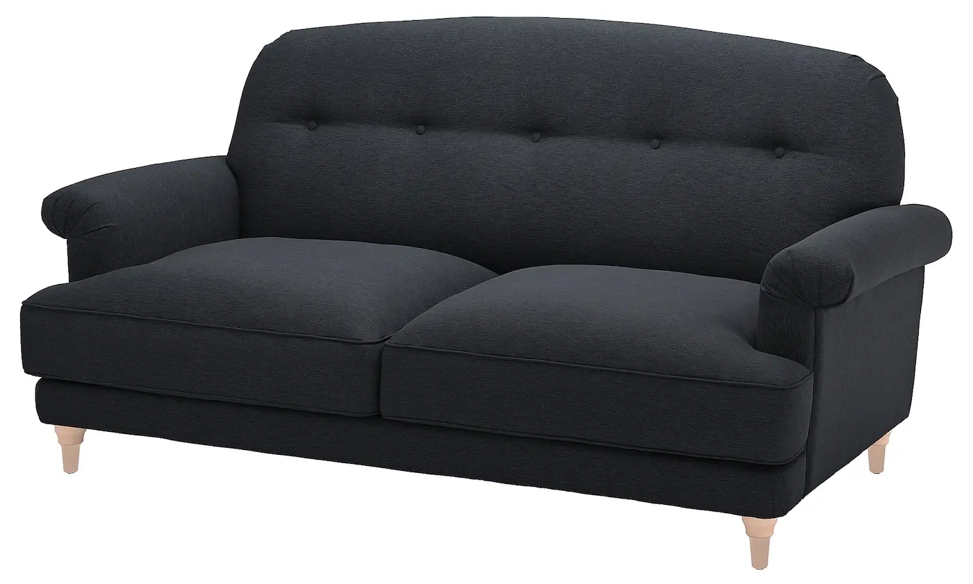 Canapea Ikea Esseboda/Knaback 2 locuri (Antracit/Mesteacan)