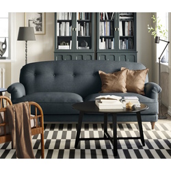 Canapea Ikea Esseboda/Knaback 3 locuri (Antracit/Maro)