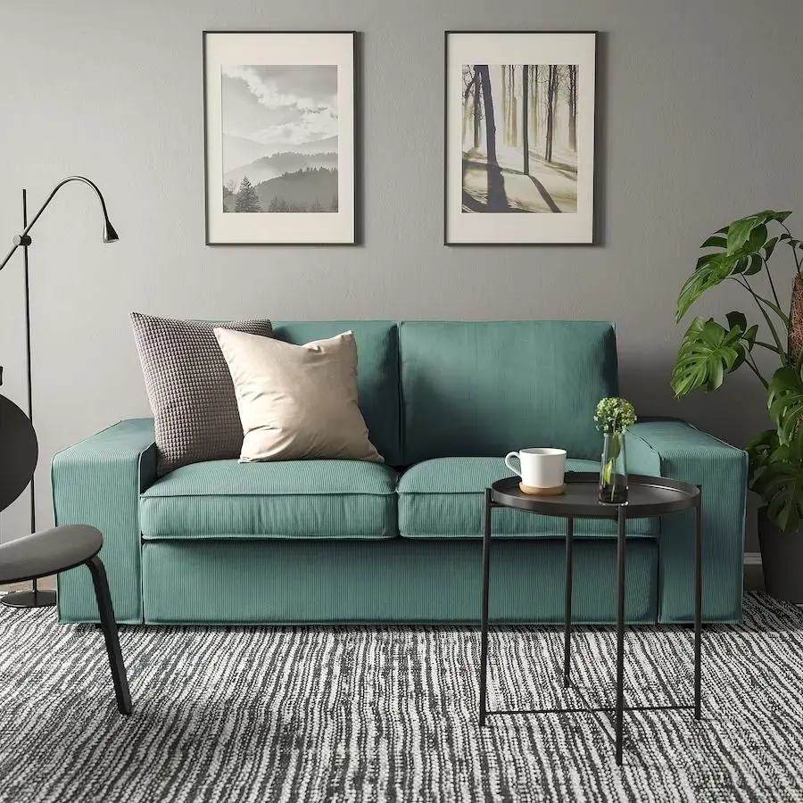 Canapea Ikea Kivik 2-locuri (Kelinge Gri-Turcoaz)