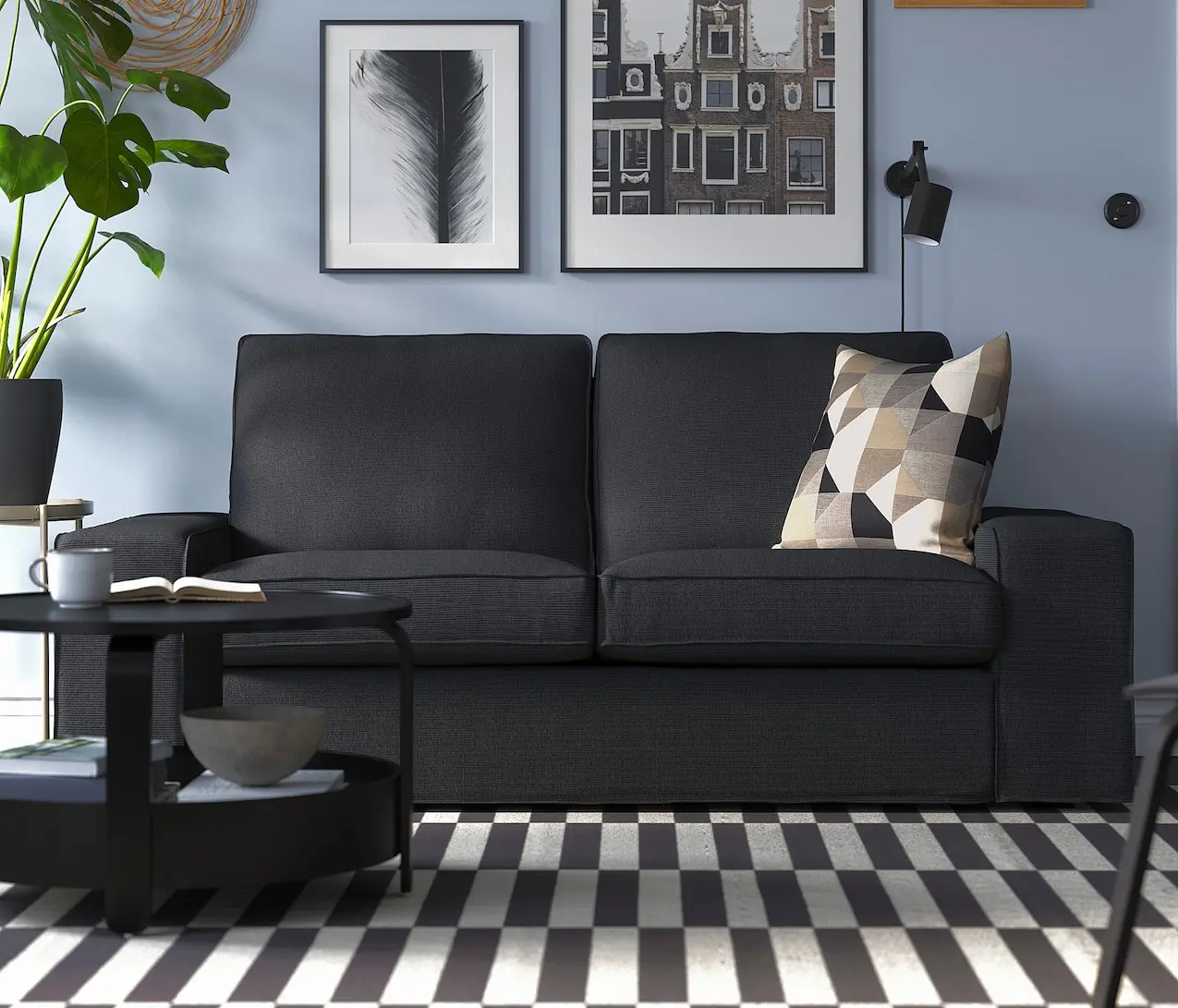 Canapea Ikea Kivik/Tresund 2 locuri (Antracit)