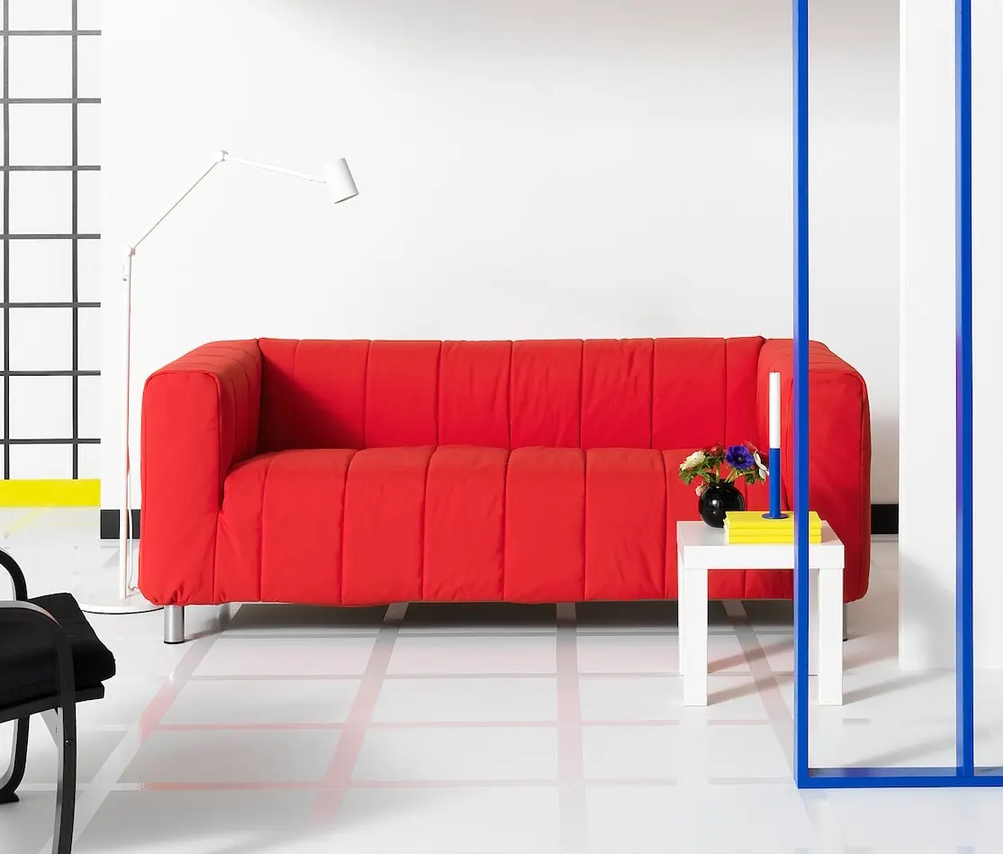 Диван Ikea Klippan/Langban 2-местный (Красный)