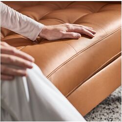 Canapea Ikea Landskrona 2-locuri/Lemn (Grann/Bomstad Maro-auriu) Thumb