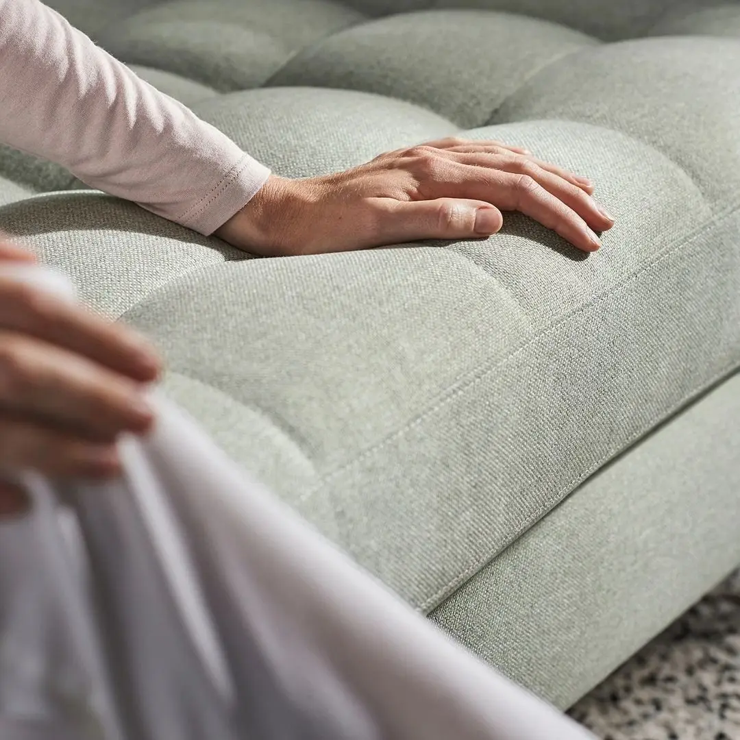 Canapea Ikea Landskrona 2-locuri/Metal (Gunnared Verde Deschis)