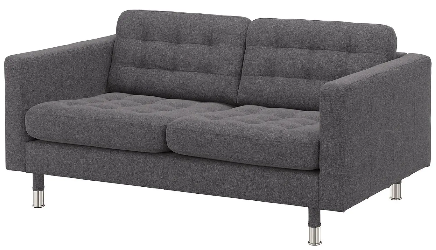 Canapea Ikea Landskrona 2-locuri/Metal (Gunnared Gri Inchis)