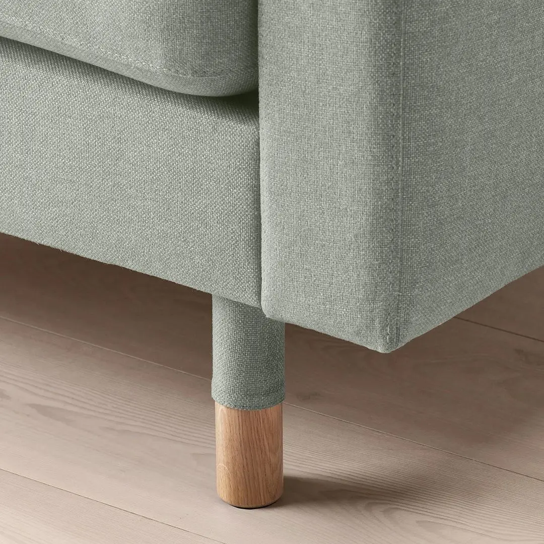 Диван Ikea Landskrona 3-местный/Дерево (Гуннаред Светло-зеленый)