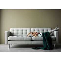 Диван Ikea Landskrona 3-местный/Металл (Гуннаред Светло-зеленый) Thumb