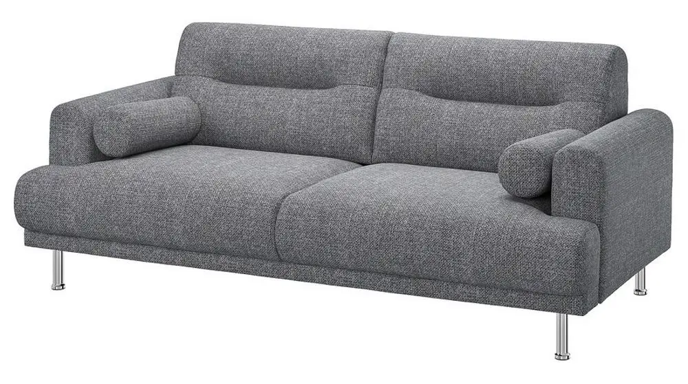 Диван Ikea Langaryd 2-местный (Лейде Серый/Черный)