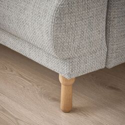 Canapea Ikea Langaryd 2-locuri (Lejde Gri Deschis/Lemn) Thumb