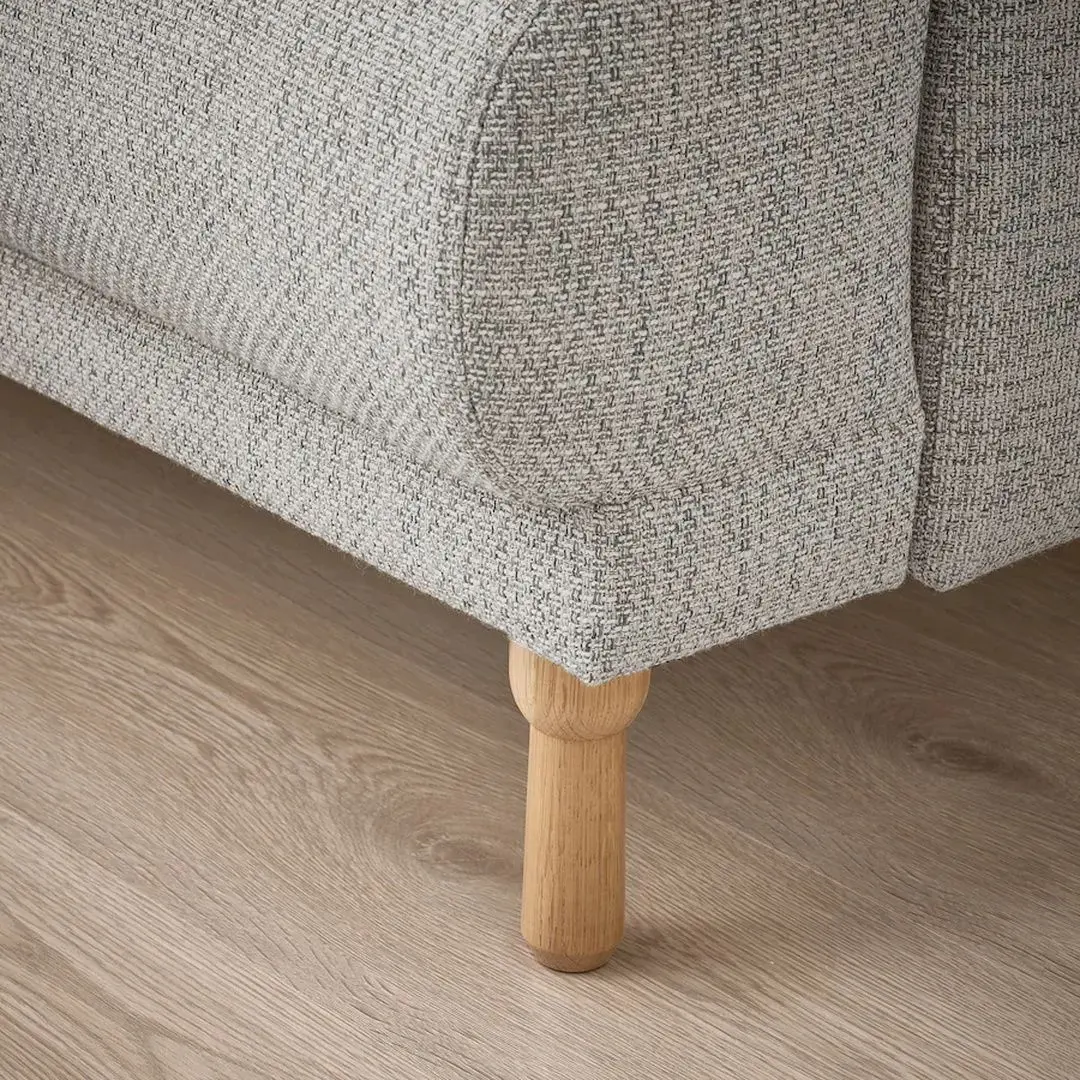 Canapea Ikea Langaryd 2-locuri (Lejde Gri Deschis/Lemn) - 3