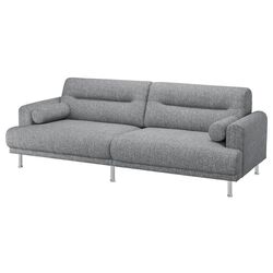 Canapea Ikea Langaryd 3-locuri (Lejde Gri/Negru)