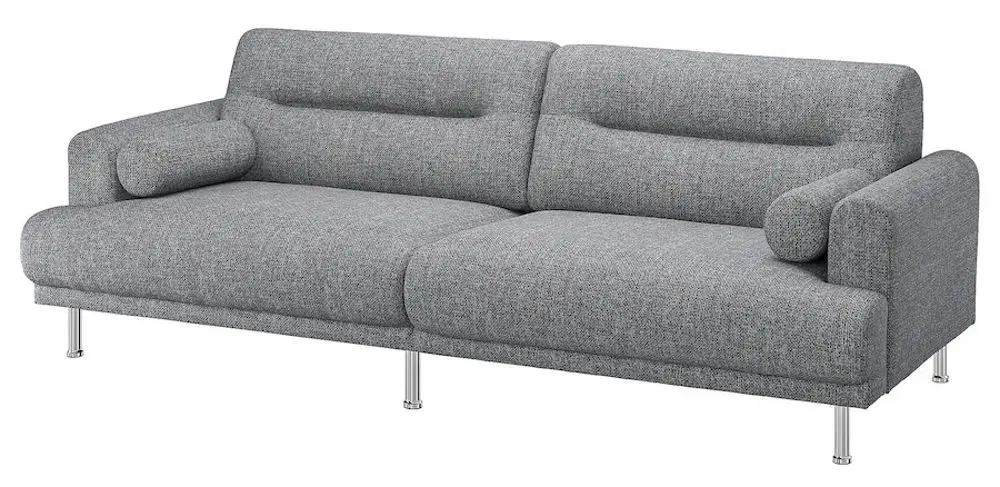 Canapea Ikea Langaryd 3-locuri (Lejde Gri/Negru)