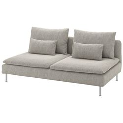 Диван Ikea Soderhamn 3-местный/2 открытых конца (Виарп Бежевый/Коричневый)