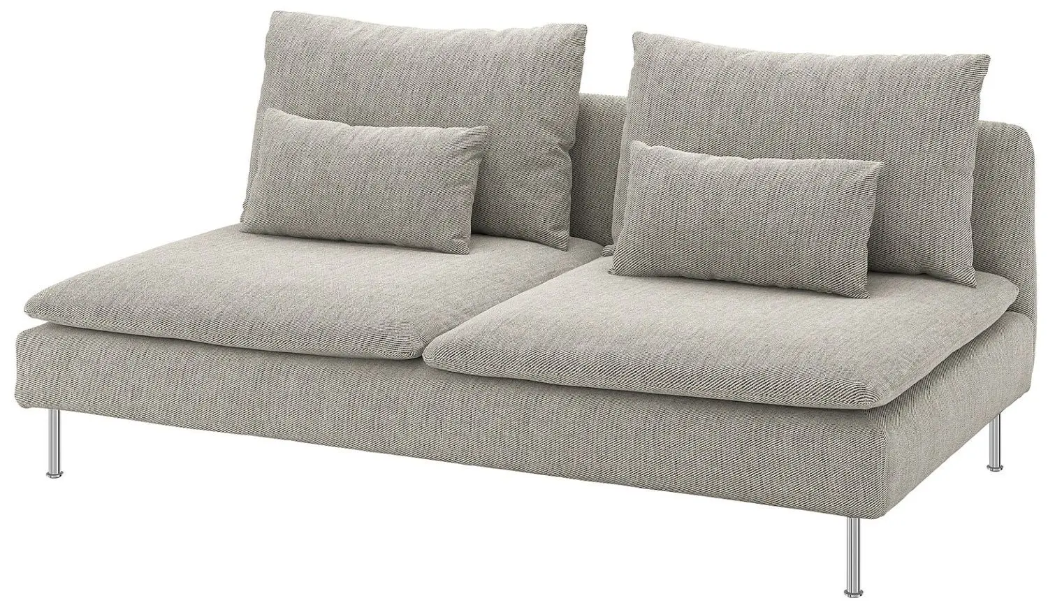 Диван Ikea Soderhamn 3-местный/2 открытых конца (Виарп Бежевый/Коричневый)