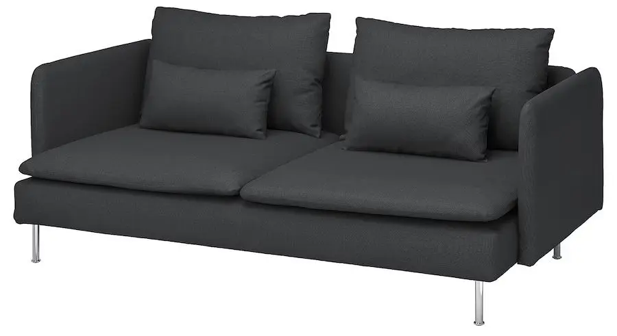 Canapea Ikea Soderhamn 3-locuri (Fridtuna Gri Inchis)