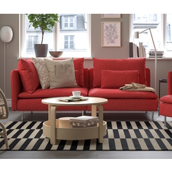 Canapea Ikea Soderhamn/Tonerud 3 locuri cu capat deschis (Rosu)