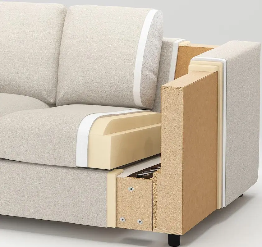 Диван Ikea Vimle 2-местный (Гуннаред Классический серый)