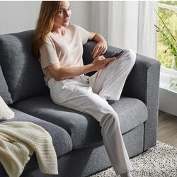 Диван Ikea Vimle 3-местный/подголовник (Гуннаред Классический Серый) Thumb