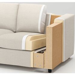 Диван Ikea Vimle 3-местный/подголовник (Гуннаред Классический Серый) Thumb