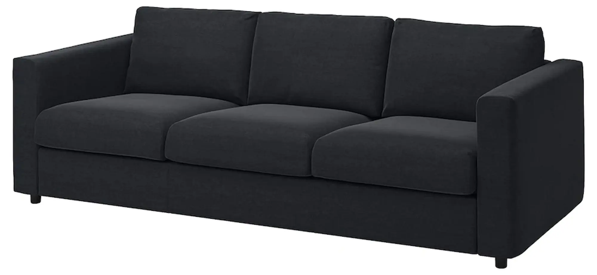 Canapea Ikea Vimle 3-locuri (Saxemara Negru-albastru)