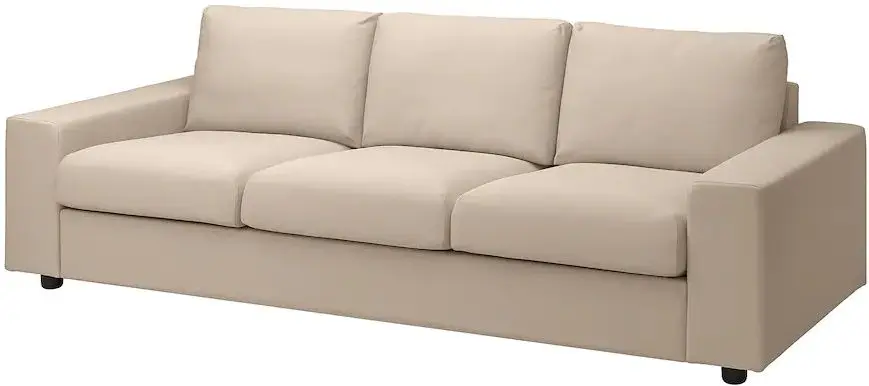 Canapea Ikea Vimle 3-locuri/brate late (Hallarp Bej)
