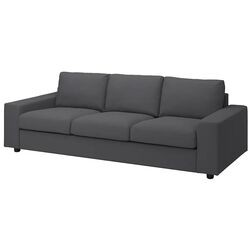 Canapea Ikea Vimle 3-locuri/brate late (Hallarp Gri)