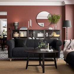 Canapea Ikea Viskafors 2-locuri (Lejde Antracit/Mesteacăn) Thumb