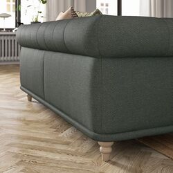 Canapea Ikea Viskafors 2-locuri (Lejde Gri/Verde/Mesteacan) Thumb