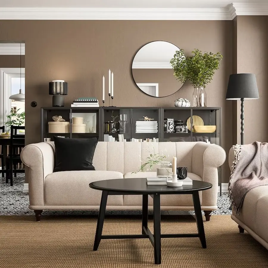 Canapea Ikea Viskafors 2-locuri (Lejde Bej Deschis/Maro)