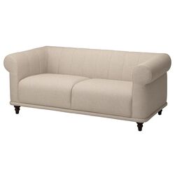 Диван Ikea Viskafors 2-местный (Лейде Светло-бежевый/Коричневый)