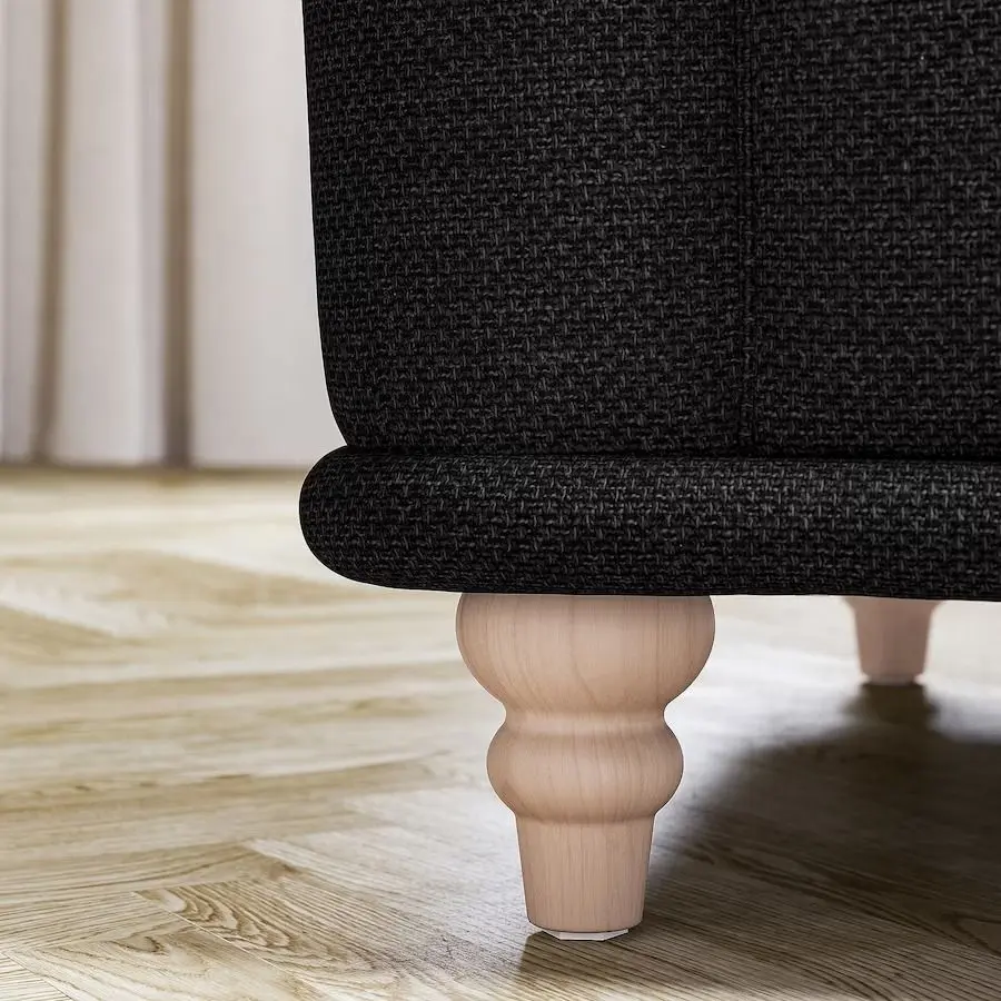 Canapea Ikea Viskafors 3-locuri (Lejde Antracit/Mesteacăn)