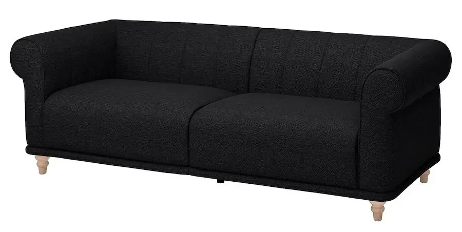 Canapea Ikea Viskafors 3-locuri (Lejde Antracit/Mesteacăn)