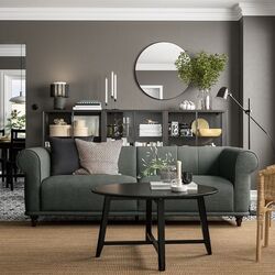 Canapea Ikea Viskafors 3-locuri (Lejde Gri/Verde/Maro) Thumb