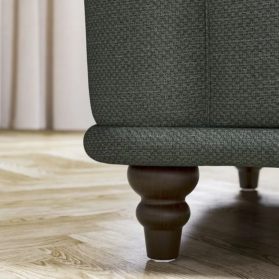 Canapea Ikea Viskafors 3-locuri (Lejde Gri/Verde/Maro)