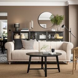 Canapea Ikea Viskafors 3-locuri (Lejde Bej Deschis/Mesteacan) Thumb