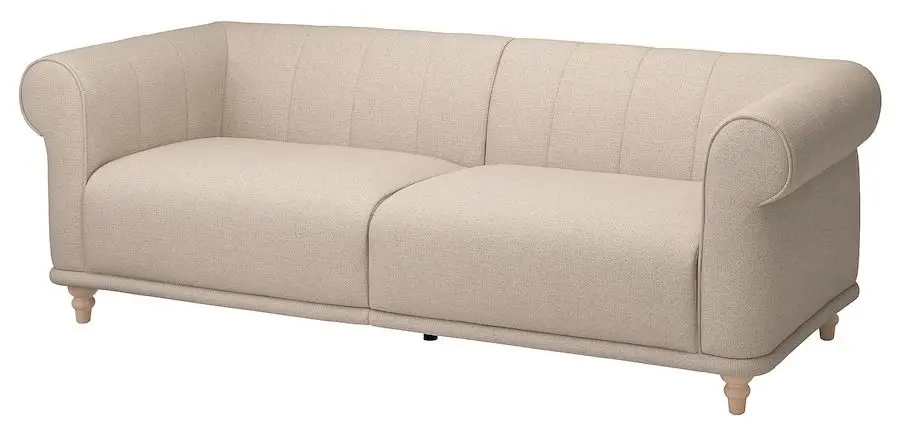 Canapea Ikea Viskafors 3-locuri (Lejde Bej Deschis/Mesteacan)