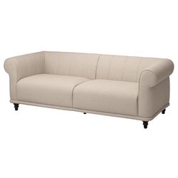 Диван Ikea Viskafors 3-местный (Лейде Светло-бежевый/Коричневый)