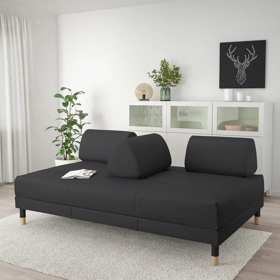 Диван раскладной Ikea Flottebo 120 cm (Виссле Темно-серый) - 2