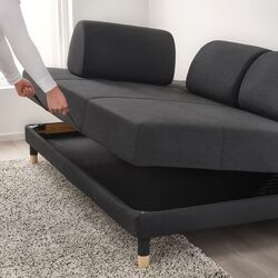 Диван раскладной Ikea Flottebo 120 cm (Виссле Темно-серый) Thumb