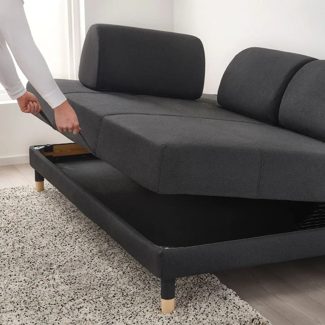 Диван раскладной Ikea Flottebo 120 cm (Виссле Темно-серый) - 4