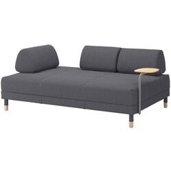 Диван раскладной Ikea Flottebo со столиком 120см (Гуннаред Средне-Серый)