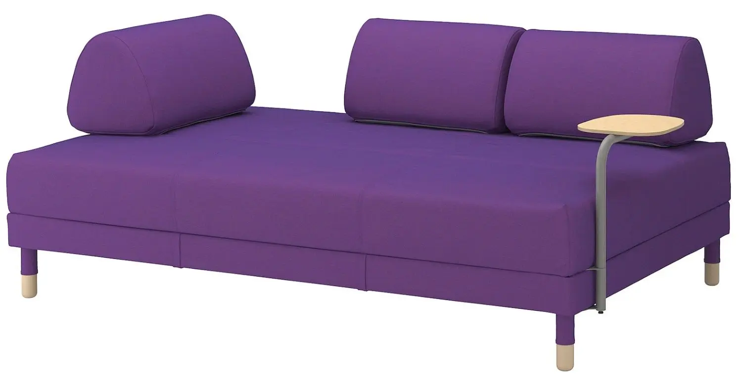 Диван раскладной Ikea Flottebo со столиком 120см (Висле Фиолетовый)