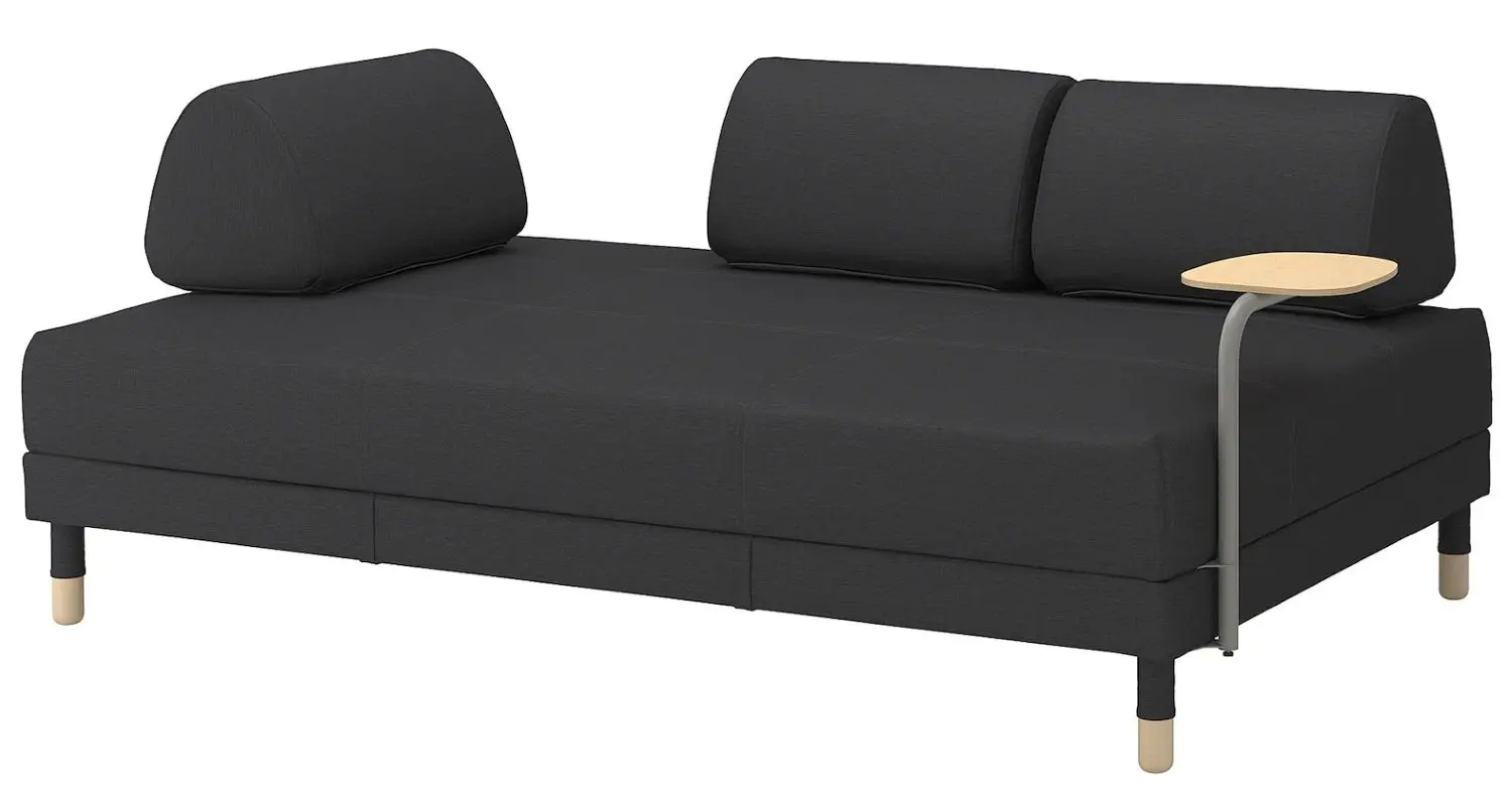 Диван раскладной Ikea Flottebo со столиком 120см (Висле Темно-серый)