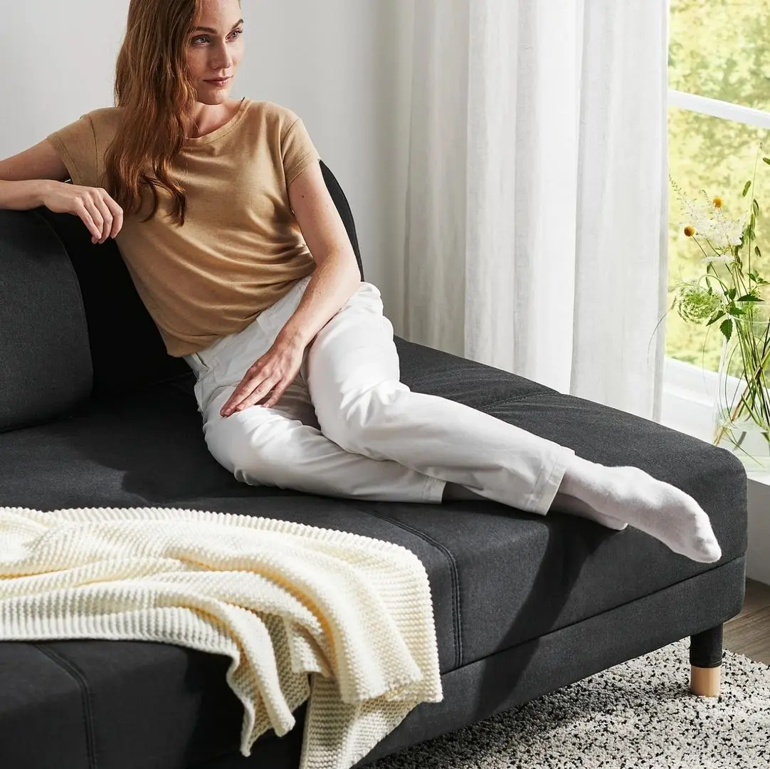 Диван раскладной Ikea Flottebo со столиком 120см (Висле Темно-серый) - 3