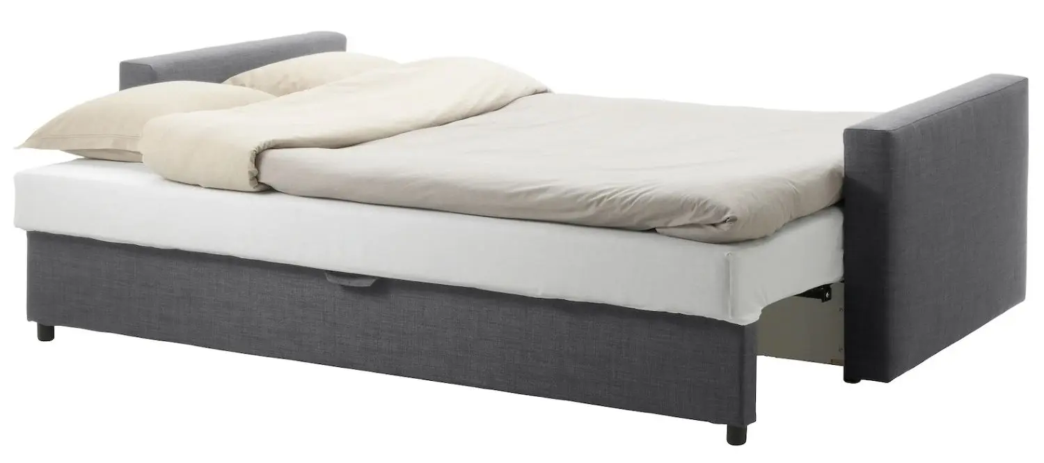 Canapea extensibila Ikea Friheten 3-locuri (Skiftebo Gri Inchis)