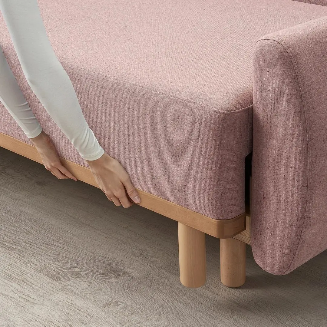 Canapea extensibila Ikea Grunnarp 3-locuri (Roz) - 4