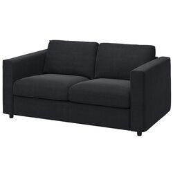 Canapea Ikea Vimle 2 locuri (Saxemara Negru-Albastru)